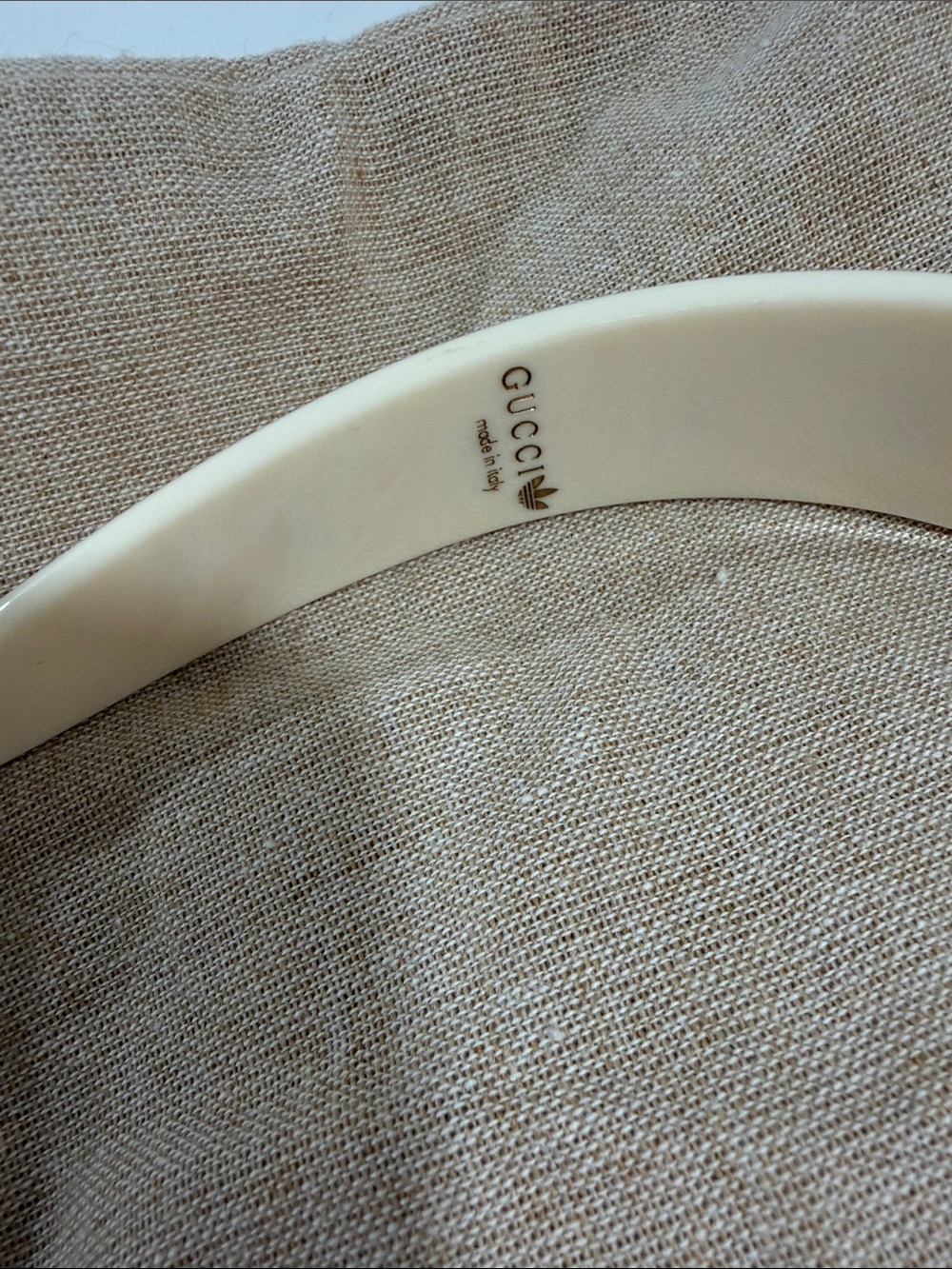 Gucci by Adidas Cream Headband with Green Logo and Crystal Stars - w/ COA - Picture 5 of 7